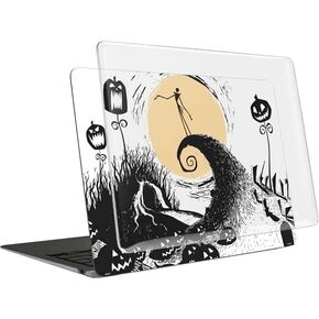 حقيبة كمبيوتر محمول Skinit Plus متوافقة مع جهاز MacBook Air 13in (2020) - مرخصة رسميًا من Disney The Nightmare Before Christmas Jack على Spiral Hill Art Design in Kuwait