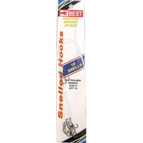 K&E STOPPER LURES BAITHOLDER SNELLED Hook/Size 8/10 Pack/Bronze in Kuwait