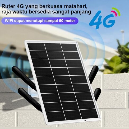 Generic جهاز توجيه مودم 4G LTE يعمل بالطاقة الشمسية، موسع واي فاي يعمل بالطاقة الشمسية في الهواء الطلق مع فتحة لبطاقة SIM، بطارية مدمجة 15 وات و20000 مللي أمبير في الساعة، نطاق 50 مترًا in Saudi Arabia