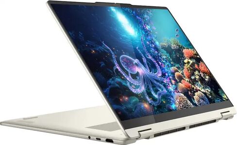 Lenovo Yoga 7 2 في 1 Copilot+ PC 16 بوصة كمبيوتر محمول بشاشة لمس LCD عالية الدقة بالكامل | AMD Ryzen AI 7 350 | رسومات AMD Radeon | بصمة الإصبع | إضاءة خلفية | ذاكرة وصول عشوائي (RAM) سعة 16 جيجابايت DDR5 | 2 تيرابايت SSD | Windows 11 Home | in Kuwait