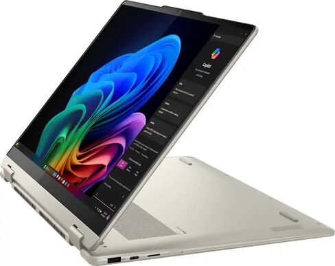 Lenovo Yoga 7 2 في 1 Copilot+ PC 16 بوصة كمبيوتر محمول بشاشة لمس LCD عالية الدقة بالكامل | AMD Ryzen AI 7 350 | رسومات AMD Radeon | بصمة الإصبع | إضاءة خلفية | ذاكرة وصول عشوائي (RAM) سعة 16 جيجابايت DDR5 | 2 تيرابايت SSD | Windows 11 Home | in Kuwait