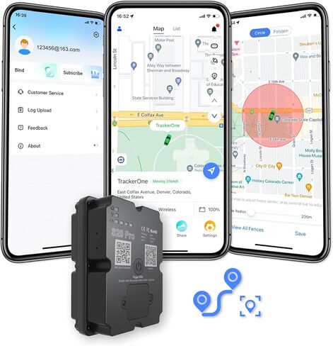 جهاز تعقب GPS 4G للمركبات، عمر بطارية طويل يصل إلى 7 أشهر، مسافة غير محدودة للسياج الجغرافي، تتبع في الوقت الفعلي، أجهزة تتبع مخفية لجهاز تعقب السيارة، تجربة مجانية، يلزم الاشتراك in Kuwait