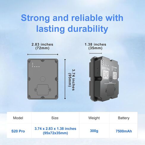 جهاز تعقب GPS 4G للمركبات، عمر بطارية طويل يصل إلى 7 أشهر، مسافة غير محدودة للسياج الجغرافي، تتبع في الوقت الفعلي، أجهزة تتبع مخفية لجهاز تعقب السيارة، تجربة مجانية، يلزم الاشتراك in Kuwait