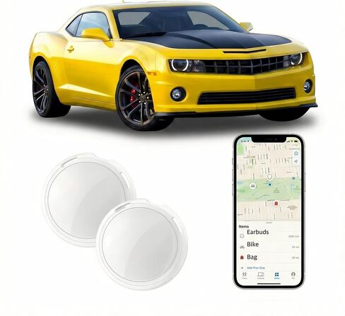 2 Pack Mini GPS Tracker Tags [Apple MFi Certified] Pair with Apple Find My (iOS Only) Global Real Time Car Tracking Devices Smart Air Bluetooth Tracker Key Finder Item Locator for Vehicles Pet Luggage in Saudi Arabia
