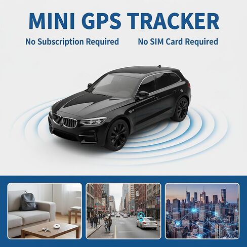 2 Pack Mini GPS Tracker Tags [Apple MFi Certified] Pair with Apple Find My (iOS Only) Global Real Time Car Tracking Devices Smart Air Bluetooth Tracker Key Finder Item Locator for Vehicles Pet Luggage in Saudi Arabia