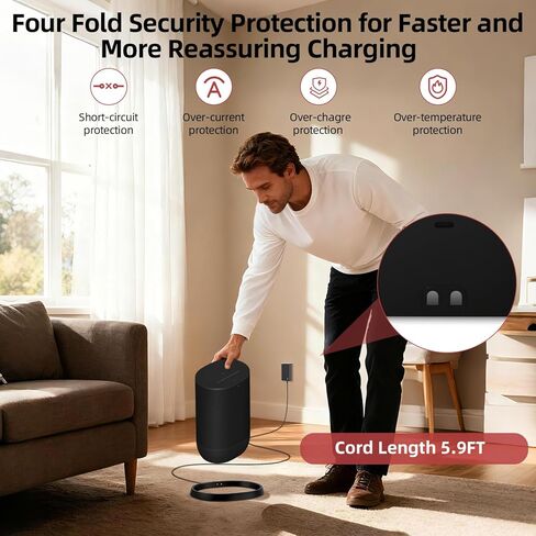 Charger Base for Sonos Move Speaker (Gen 1 & Gen 2), Replacement Charging Adapter Compatible with Sonos Move 1/2 in Kuwait