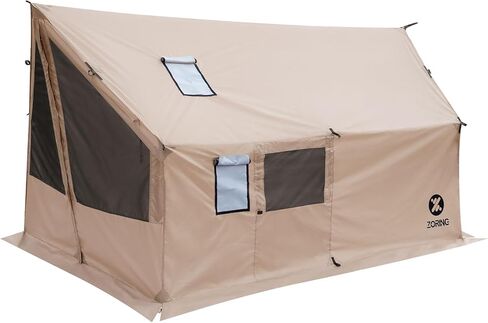 Hammock Hot Tent with Stove Jack - 4 Season Winter Tent with Snow Skirt, PU3000mm Waterproof Cold Weather Wall Shelter with Big Mesh Door/Windows for Backpacking, Camping, Hiking (No Poles) in Saudi Arabia
