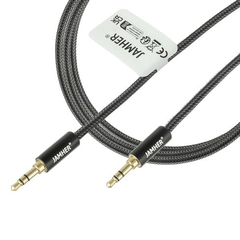 3.5mm Aux Audio Cable Male to Male Nylon Braided Aux Lead for Car Headphone MP3 Player Smartphone Tablet Home Stereos Laptop(10M/32.81ft) in Saudi Arabia