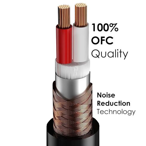EMB 8-Pack Pro 16AWG 8mm 100 Feet 100% OFC XLR كابل صوت ميكروفون محمي متوازن in Saudi Arabia