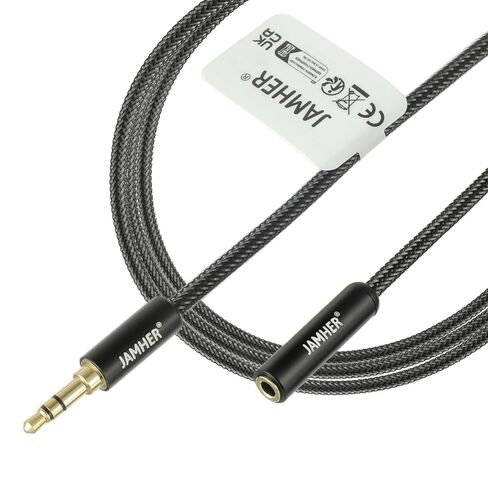 3.5mm Aux Audio Cable Male to Male Nylon Braided Aux Lead for Car Headphone MP3 Player Smartphone Tablet Home Stereos Laptop(10M/32.81ft) in Saudi Arabia