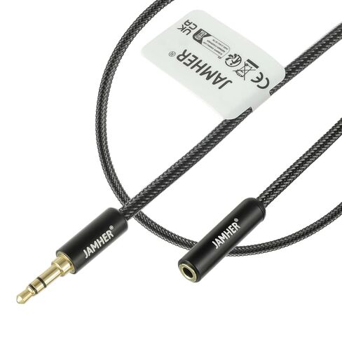 3.5mm Aux Audio Cable Male to Male Nylon Braided Aux Lead for Car Headphone MP3 Player Smartphone Tablet Home Stereos Laptop(10M/32.81ft) in Saudi Arabia