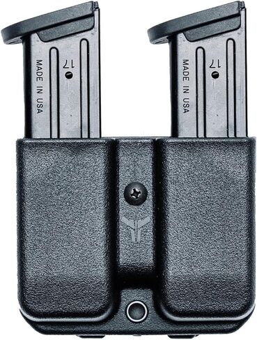 OWB Double Mag Pouch for 1911, Sig P220, Springfield XDS & More - USA Made - Signature Double Magazine Carrier with Tek-Lok Belt Attachment Clip by Blade-Tech Holsters in Saudi Arabia