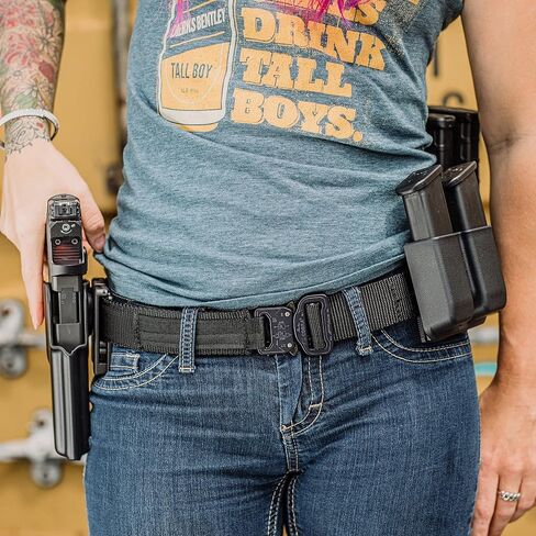 OWB Double Mag Pouch for 1911, Sig P220, Springfield XDS & More - USA Made - Signature Double Magazine Carrier with Tek-Lok Belt Attachment Clip by Blade-Tech Holsters in Saudi Arabia