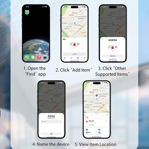 GPS Tracker for Vehicles Work with Find My (iOS Only) Real Time Car Tracker Global Coverage Hidden Car Locator Tracking Device No Monthly Fee or Subscription in Kuwait