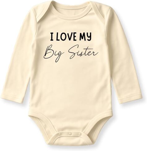 I Love My Big Sister Baby Bodysuit, Toddler & Kids T-Shirt - Cute Siblings Matching Outfit Sisterhood in Saudi Arabia