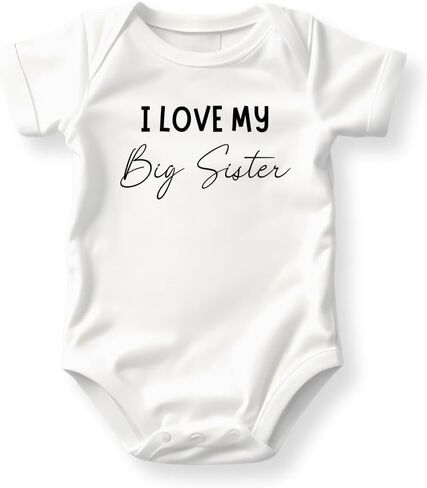 I Love My Big Sister Baby Bodysuit, Toddler & Kids T-Shirt - Cute Siblings Matching Outfit Sisterhood in Saudi Arabia