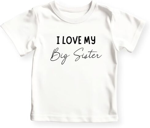 I Love My Big Sister Baby Bodysuit, Toddler & Kids T-Shirt - Cute Siblings Matching Outfit Sisterhood in Saudi Arabia