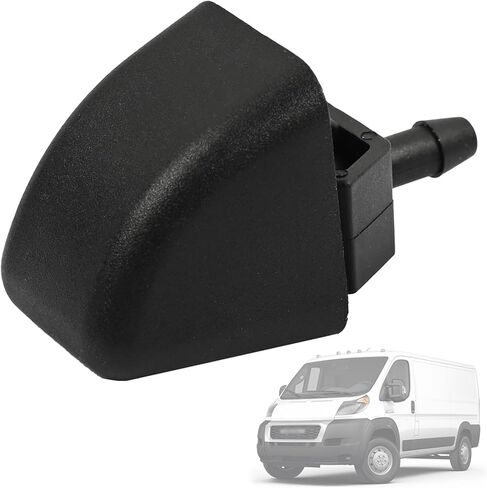 فوهة غسالة الزجاج الأمامي مناسبة لـ Ram ProMaster 1500 2500 3500 2014-2022 3.0L ديزل / 3.6L غاز نافذة ممسحة رذاذ استبدال الرشاش 5PN18JXWAA 5PN18JXWAB 60935999 53273360 in Saudi Arabia