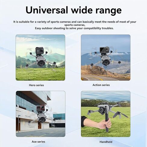 حامل كاميرا بدون طيار Mini 5 Pro، محول تثبيت علوي للكاميرا لملحقات الطائرة بدون طيار DJI Mini 5 Pro، دعامة تمديد سريعة التحرير مع فتحة ملولبة 1/4 بوصة للحامل ثلاثي القوائم، عصا السيلفي in Saudi Arabia