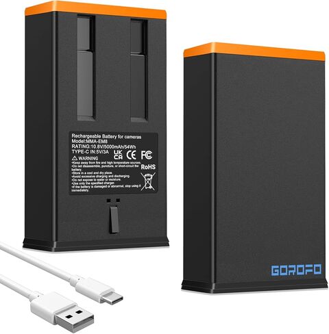 Rechargeable Lithium Battery with USB-C, for Moultrie Edge Series, Edge, Edge 2, Edge Pro, Moultrie Cellular Trail Cameras (1Battery) in Kuwait