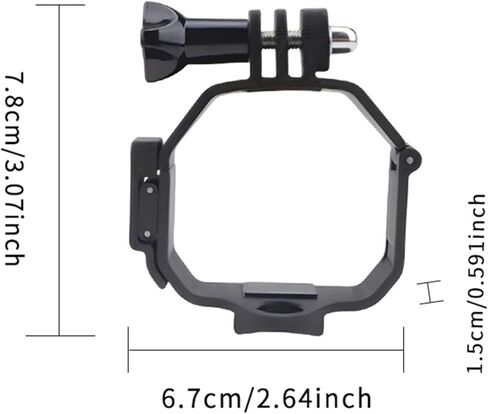 حامل كاميرا بدون طيار Mini 5 Pro، محول تثبيت علوي للكاميرا لملحقات الطائرة بدون طيار DJI Mini 5 Pro، دعامة تمديد سريعة التحرير مع فتحة ملولبة 1/4 بوصة للحامل ثلاثي القوائم، عصا السيلفي in Saudi Arabia