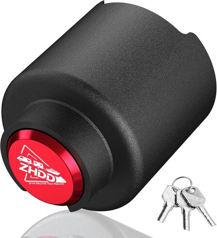 2 Inch Trailer Hitch Lock - 2178 Heavy Duty Anti Theft Lock Secures Ball Coupler and Safety Chains for RV,Boat,Dump,Cargo and Camper Trailers (Black) in Saudi Arabia