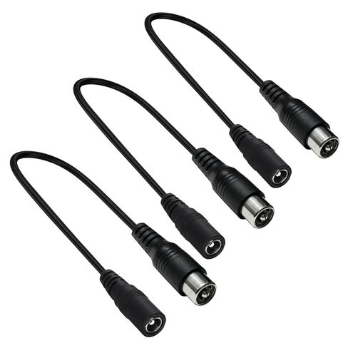 DC Power 5.5 x 2.1mm Female to RCA Male Power Adapter Cable,for Skateboard Bikes, Balance Bikes,Electric Bikes, 150mm/5.9 inch Length, 3 Pack in Saudi Arabia