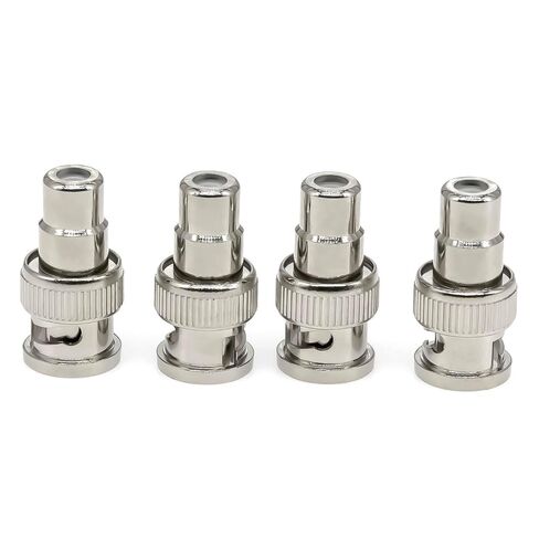 4 قطع محول BNC ذكر إلى RCA Femele Coax، محول وصلة BNC RCA موصل محول نحاسي لشاشة التلفزيون/كاميرا CCTV الأمنية/أنظمة المراقبة/أنظمة DVR in Kuwait