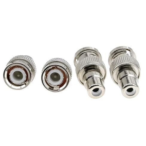 4 قطع محول BNC ذكر إلى RCA Femele Coax، محول وصلة BNC RCA موصل محول نحاسي لشاشة التلفزيون/كاميرا CCTV الأمنية/أنظمة المراقبة/أنظمة DVR in Kuwait