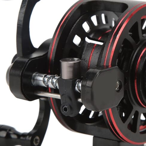 VBESTLIFE Double Speed Rock Fishing Reel, Ambidextrous, Black, Spinning Technique in Saudi Arabia