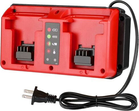 Power Tool Battery Chargers Compatible with Milwaukee M18 18V & M12 12V Battery, Fast Charger Replacement for Milwaukee M18 & M12 Charger [Battery Not Included] in Saudi Arabia