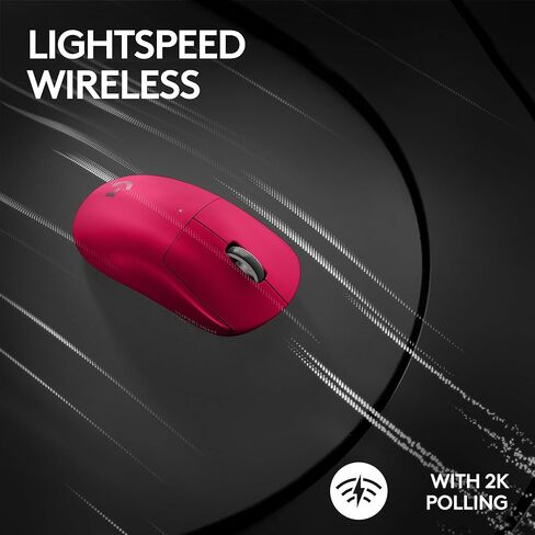 ماوس الألعاب اللاسلكي Logitech G PRO X Superlight 2 Lightspeed، خفيف الوزن، مفاتيح هجينة LIGHTFORCE، مستشعر Hero 2، 32000 نقطة في البوصة، 5 أزرار قابلة للبرمجة، شحن USB-C، الكمبيوتر الشخصي وماك - أرجواني in Kuwait