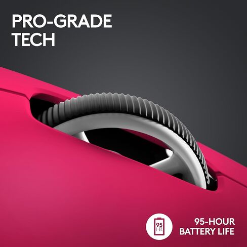 ماوس الألعاب اللاسلكي Logitech G PRO X Superlight 2 Lightspeed، خفيف الوزن، مفاتيح هجينة LIGHTFORCE، مستشعر Hero 2، 32000 نقطة في البوصة، 5 أزرار قابلة للبرمجة، شحن USB-C، الكمبيوتر الشخصي وماك - أرجواني in Kuwait