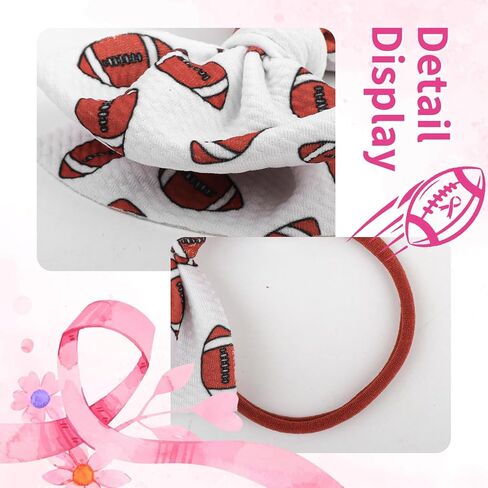 4.5 ''3 قطعة كرة القدم طفلة الانحناء الوردي كرة القدم Headbands الوليد الانحناء عقال سرطان الثدي الوعي إكسسوارات الشعر للفتيات in Kuwait