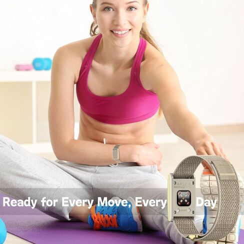 Vanet Nylon Straps Compatible with Polar Loop Bands/Polar 360 Replacement, Elastic Woven Strap Breathable Sport Adjustable Stretchy Braided Hook & Loop Wristbands for Men Women [NO Tracker], Small in Kuwait