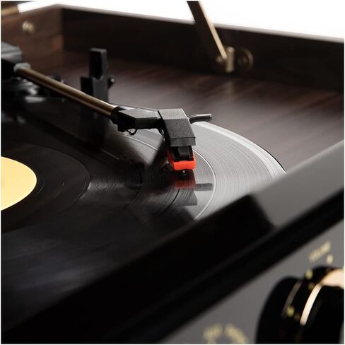 Victrola Empire Signature 7-in-1 Wood Mid Century Modern Bluetooth Record Player in Saudi Arabia