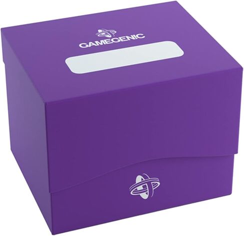 GameGenic Side حامل 100+ XL مربع سطح السفينة Casual | تخزين البطاقة مزدوج الأكمام مع مقسم بطاقة فليكس | واقي بطاقة قسط | تكنولوجيا الرقبة كوبرا | يحمل ما يصل إلى 100 بطاقة | اللون الوردي | صنع in Kuwait