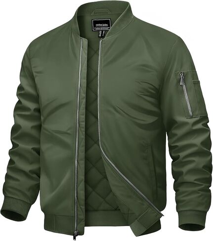 Cotrasen Mens Jacket Jacket Fall Winter Wart Warm Windbreaker معاطف مبطنة من الرمز البريدي الكامل مع جيوب in Kuwait