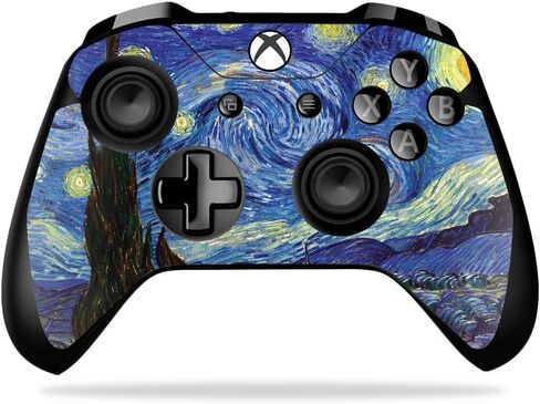 غلاف MightySkins متوافق مع وحدة تحكم Microsoft Xbox One X - Starry Night | غطاء ملتف واقٍ ومتين وفريد ​​من نوعه من الفينيل | سهل التطبيق والإزالة وتغيير الأنماط | صنع في الولايات المتحدة الأمريكية in Kuwait