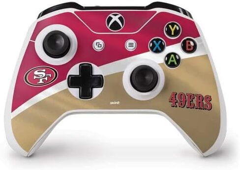 غلاف Skinit المخصص للألعاب متوافق مع وحدة تحكم Xbox One S - تصميم مرخص رسميًا من NFL San Francisco 49ers in Kuwait