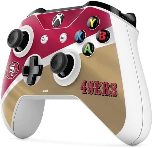 غلاف Skinit المخصص للألعاب متوافق مع وحدة تحكم Xbox One S - تصميم مرخص رسميًا من NFL San Francisco 49ers in Kuwait