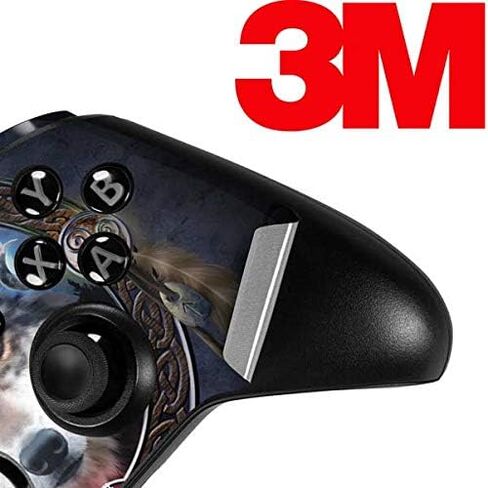 غلاف Skinit المخصص للألعاب متوافق مع وحدة تحكم Xbox One Elite - تصميم رموز Tate and Co. Wolf المرخص رسميًا in Saudi Arabia