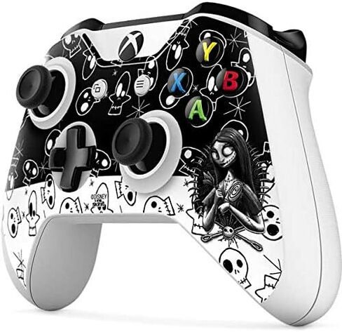 غلاف Skinit المخصص للألعاب متوافق مع وحدة تحكم Xbox One S - مرخص رسميًا من Disney The Nightmare Before Christmas Sally Art Design in Saudi Arabia