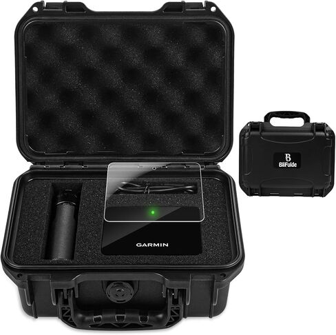 Heavy Duty Hard Case Compatible with Garmin Approach R10, Portable Waterproof Protective Case with Custome Foam, Compact Box Black in Saudi Arabia