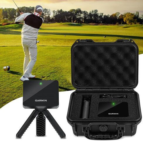 Heavy Duty Hard Case Compatible with Garmin Approach R10, Portable Waterproof Protective Case with Custome Foam, Compact Box Black in Saudi Arabia