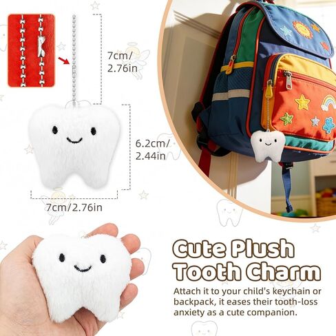 Tooth Fairy Tooth Holder Kit for Kids - Tooth Fairy Box, Coins, Plush Charm & Pouch, Tooth Fairy Gifts for Lost Baby Teeth(Boys) in Saudi Arabia