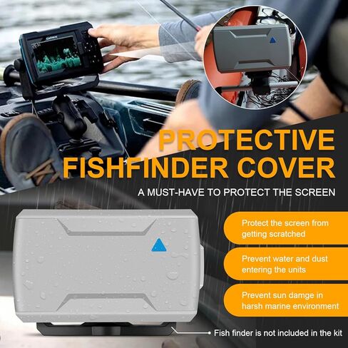 010-12441-02 غطاء واقي من الشمس/الغبار لجهاز Garmin 7" Striker Fish Finder، مناسب لأجهزة Striker 7cv، 7dv، 7sv، Vivid 7cv، Vivid 7sv in Kuwait