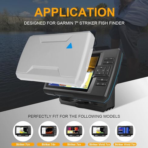 010-12441-02 غطاء واقي من الشمس/الغبار لجهاز Garmin 7" Striker Fish Finder، مناسب لأجهزة Striker 7cv، 7dv، 7sv، Vivid 7cv، Vivid 7sv in Kuwait