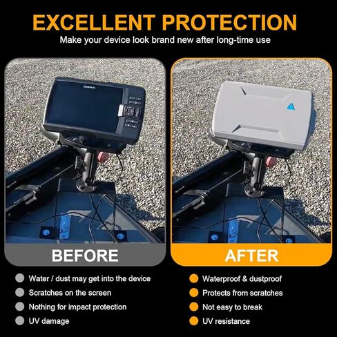 010-12441-02 غطاء واقي من الشمس/الغبار لجهاز Garmin 7" Striker Fish Finder، مناسب لأجهزة Striker 7cv، 7dv، 7sv، Vivid 7cv، Vivid 7sv in Kuwait