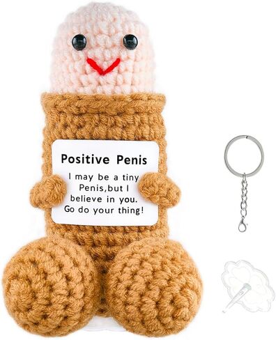 Funny Gag Poop Emotional Support Stuffed Positive Cochet Animals Pickle Gifts for Adult Men Women Brother,Weird Things Stuff Office Decor (Positive Gag Poo) in Saudi Arabia